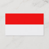 Visitekaartje met de vlag van Indonesië (Achterkant)