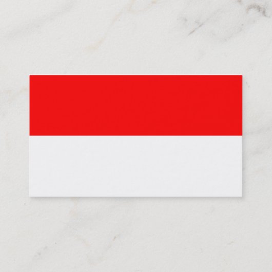 Visitekaartje met de vlag van Indonesië (Achterkant)