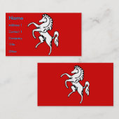 Visitekaartje met de vlag van Kent, Engeland (Voorkant / Achterkant)