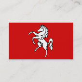 Visitekaartje met de vlag van Kent, Engeland (Achterkant)