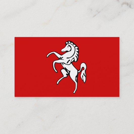 Visitekaartje met de vlag van Kent, Engeland (Achterkant)