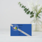 Visitekaartje met de vlag van Las Vegas, Verenigde (Staand voorkant)
