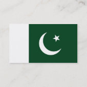 Visitekaartje met de vlag van Pakistan (Achterkant)