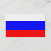 Visitekaartje met de vlag van Rusland (Achterkant)