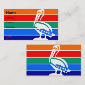 Visitekaartje met de vlag van Sint-Petersburg (Voorkant / Achterkant)