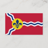 Visitekaartje met de vlag van St. Louis (Achterkant)