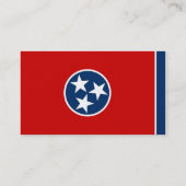 Visitekaartje met de vlag van Tennessee U.S.A. (Achterkant)