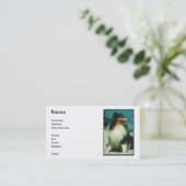 Visitekaartje met driekleurige kleuren (Staand voorkant)