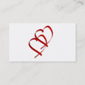Visitekaartje met dubbel hart (Achterkant)