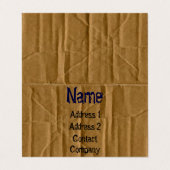 Visitekaartje met dubbelzijdig karton (Buitenkant ongevouwen)