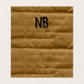 Visitekaartje met dubbelzijdig karton (Binnenkant ongevouwen)