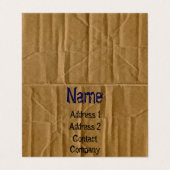 Visitekaartje met dubbelzijdig karton (Buitenkant ongevouwen)