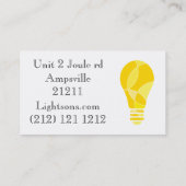 Visitekaartje met dubbelzijdig licht (Achterkant)