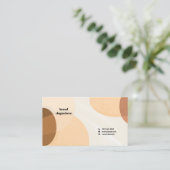 Visitekaartje met een abstractie in het Scandinavi (Staand voorkant)