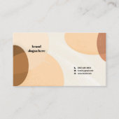 Visitekaartje met een abstractie in het Scandinavi (Voorkant)