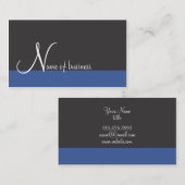 Visitekaartje met één kleurstreep onderaan (Voorkant / Achterkant)