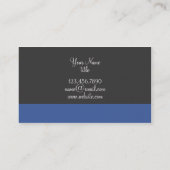 Visitekaartje met één kleurstreep onderaan (Achterkant)