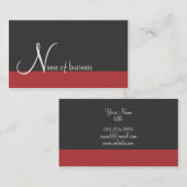 Visitekaartje met één kleurstreep onderaan (Voorkant / Achterkant)