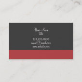 Visitekaartje met één kleurstreep onderaan (Achterkant)