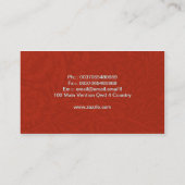 visitekaartje met een modieuze retro-stijl (Achterkant)