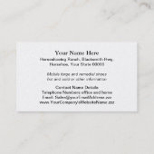 Visitekaartje met een pluizend paard (Achterkant)