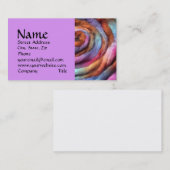 Visitekaartje met een tuinhand geverfd (Voorkant / Achterkant)