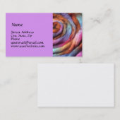 Visitekaartje met een tuinhand geverfd (Voorkant / Achterkant)