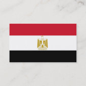 Visitekaartje met Egyptische vlag (Achterkant)