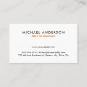 Visitekaartje met eigen logo - iedere kleur achter (Achterkant)