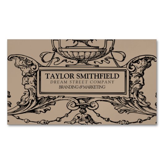  Visitekaartje met fijne lijn Magnetisch Visitekaartje (Voorkant)