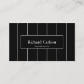 Visitekaartje met fijne streep (Voorkant)