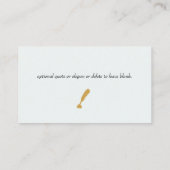 Visitekaartje met flesjes en inkt (Achterkant)