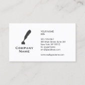 Visitekaartje met flesjes en inkt (Voorkant)