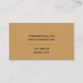 Visitekaartje met Floral art nouveau  stijl (Achterkant)