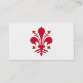 Visitekaartje met Florentijnse vlag, Italië (Achterkant)