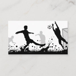 Visitekaartje met football thema