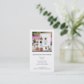 Visitekaartje met foto kortingskaartje (Staand voorkant)