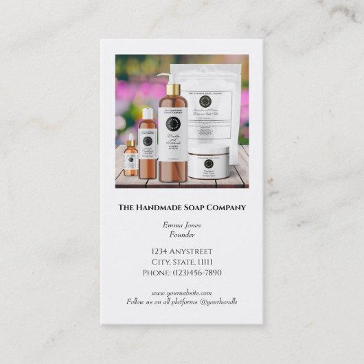 Visitekaartje met foto kortingskaartje (Voorkant)