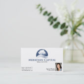 visitekaartje met Foto rechts onderaan wit (Staand voorkant)