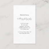 Visitekaartje met fotoachtergrond. (Achterkant)