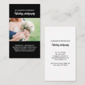 Visitekaartje met fotoachtergrond. (Voorkant / Achterkant)