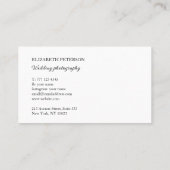 Visitekaartje met fotoachtergrond. (Achterkant)