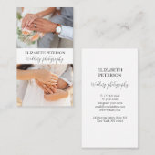 Visitekaartje met fotoachtergrond. (Voorkant / Achterkant)