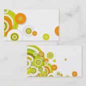 Visitekaartje met funky cirkels (Voorkant / Achterkant)