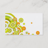 Visitekaartje met funky cirkels (Achterkant)