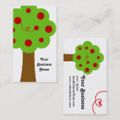 Visitekaartje met ganzenboom (Voorkant / Achterkant)