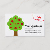 Visitekaartje met ganzenboom (Achterkant)