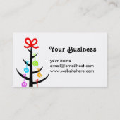 Visitekaartje met ganzenboom (Achterkant)