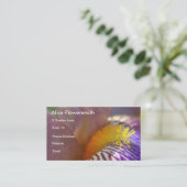 Visitekaartje met gekaarde iris (Staand voorkant)