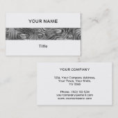 Visitekaartje met gekleurde afdruk, witte streep a (Voorkant / Achterkant)